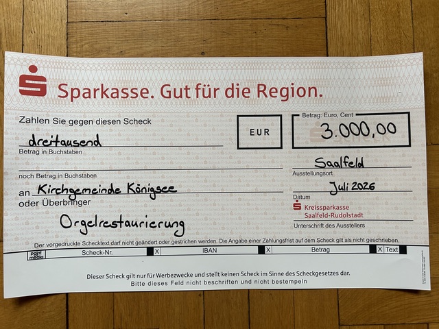 Restaurierung des Orgelprospekts